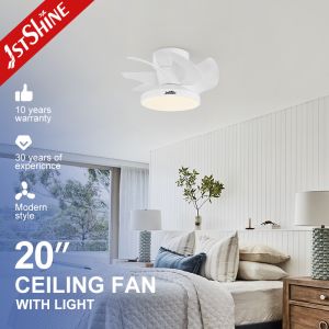 China 20 White LED Light Ceiling Fan with 7 ABS Blades and 10-Year Motor 1stshine Small Spaces on sale