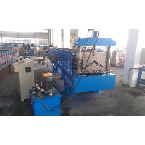 Cheap Hydraulic Metal Roofing Machines , Gutter Making Machine Wall Board Structure for sale