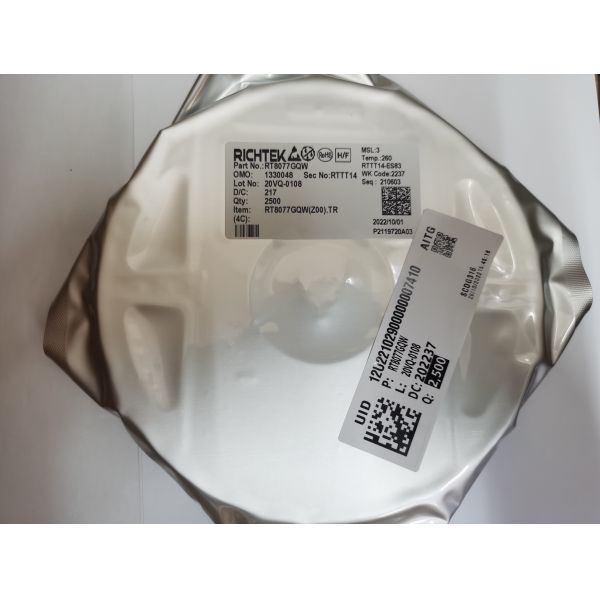 Quality ics integrated circuits RT8077GQW 2A 2MHz Synchronous Step-Down Converter wholesale