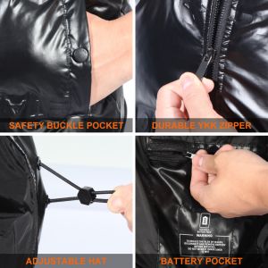 Unisex Winter 4 9 11 Zone Heating Gilet Waistcoat Thermal 3 Ajustable Temperatur