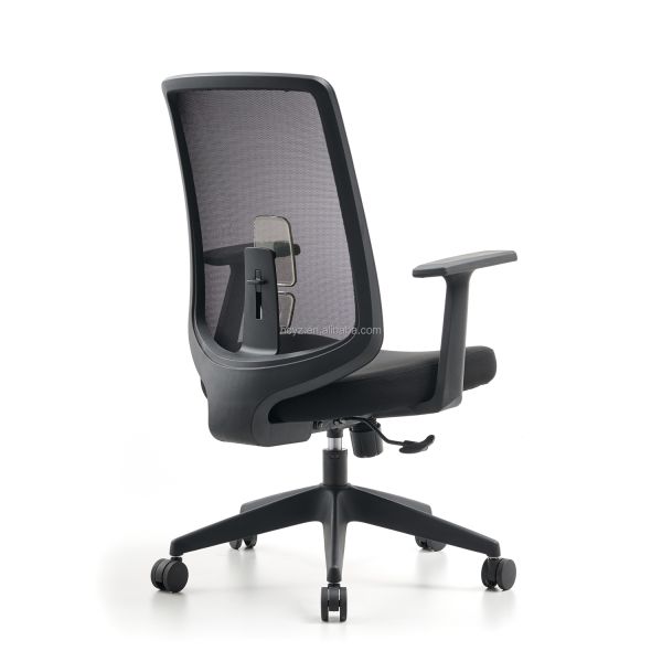 General Commercial Furniture M-062B Mesh Swivel Office Visitor Chair for Conference
