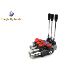 80lpm 3-4 X 1-2 Bsp 250 Bar Manual Directional Control Valve 4v-3p Mod P80-3-O