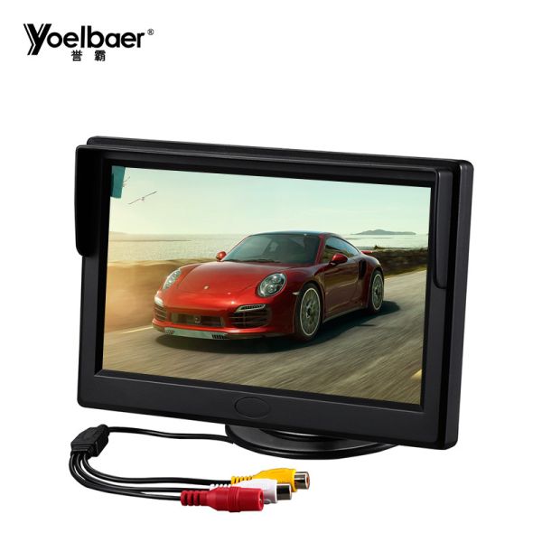 Quality Small Screen AV TV 5 Inch TFT Car LCD Monitor For 12V Car Reverse CCTV Display wholesale