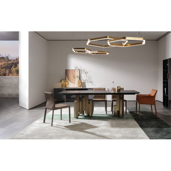 Modern Home Furniture Dinning Table Set 8 Seater Ceramic Marble Dining Table For