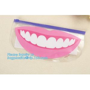 Pvc Pouch good quality with zipper packing bag, matte frosted PVC slider zipper