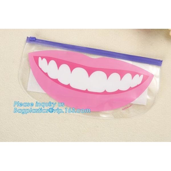 Pvc Pouch good quality with zipper packing bag, matte frosted PVC slider zipper