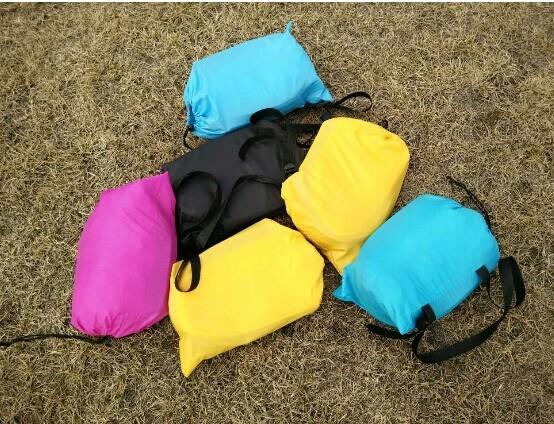 Outdoor Inflatable Toys 225*85cm Fast Beach Sleeping Bag Lazy Lounge Bed 14 Colors