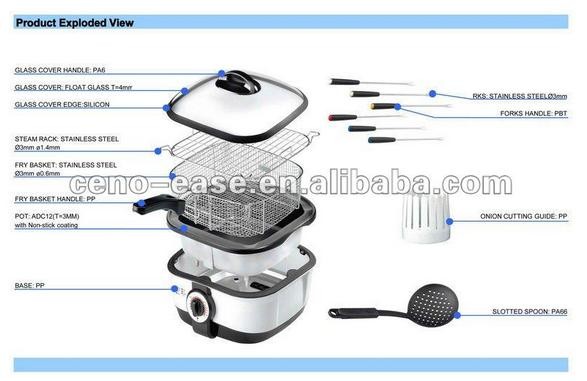 2015 New Multifunction electric multi cooker with attachment
