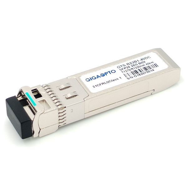 Quality SFP28 25G Optical Transceiver 1270nm-TX 1330nm-RX 40km 25GBASE-BX40-U SMF LC DOM wholesale