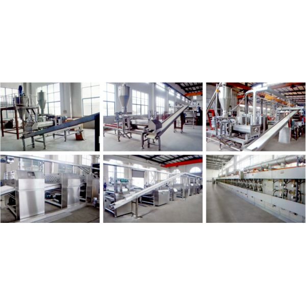 Potato Chip Bakery Production Line Equipment Commercial 500KG/H 40M Long