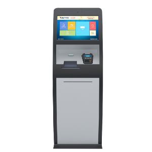 Lobby Standing Automatic Teller Cash Dispensing Machines 15Inch 17Inch