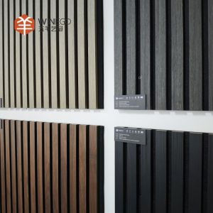 Modern Wood Slat Acoustic Panel with PET Felt Backing for Wall and Ceiling