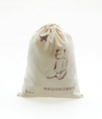Refined Cotton Drawstring Bag Foldable Cloth Drawstring Bags for Storage