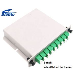 LC APC LGX Box PLC Fiber Optic Cable Splitter 1x16 Green Color