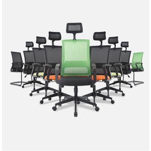 Office Furniture Staff Computer Swivel Mesh Modern Headrest Manager Chair