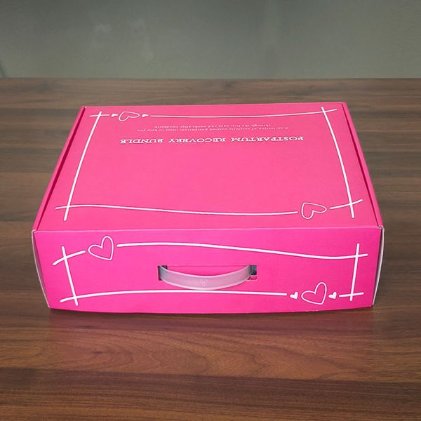 Recyclable Corrugated Paper Box Custom Cosmetic Packaging Boxes With plastic hook