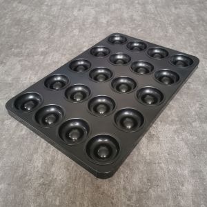 China 20 Cavity Aluminum Steel Silicone Geometric Cake Moulds on sale
