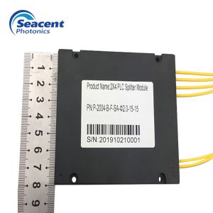 2X4 ABS Cassette Type PLC Splitter Module / FTTH Fiber Plc Splitter
