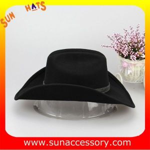 1284 Sun Accessory customized western hats 100% wool felt cowboy hats for men