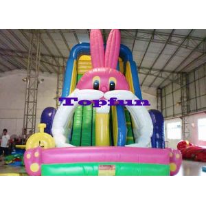 Big White Rabbit Inflatable Water Slide