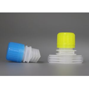 Custom PP Plastic Spout Caps With Double Gaps 16mm For Stand Up Pouch