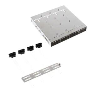 TE 2-2338495-1 OSFP Cage Ganged (1 x 4) Connector With Lightpipe