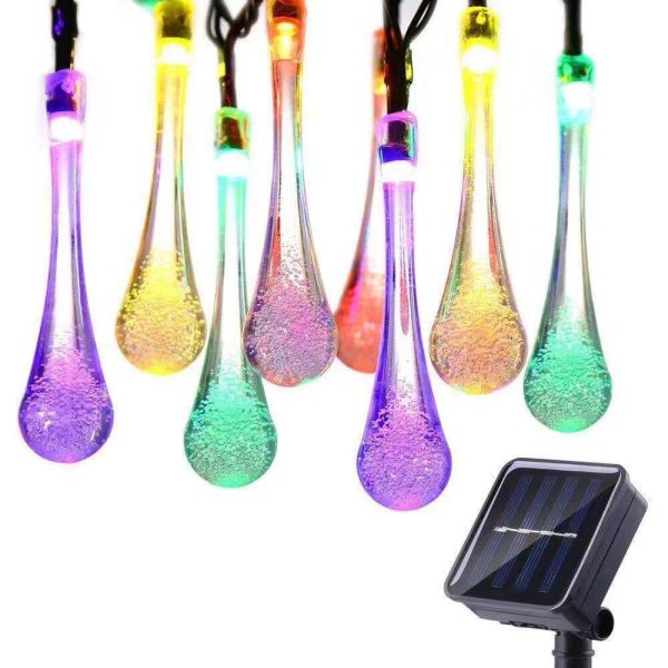 50 LED Decorative LED String Lights Steady Solar Flower Lights Ni-MH AA 600mAh