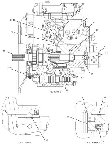 2445326 PUMP GP-MAIN HYDRAULIC Parts scheme