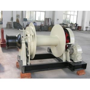 Durable Diesel Powered Winch Mounted On A Tractor