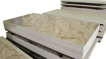 Office Building Patterned Decorative Fiber Cement Board Marble Design Sound