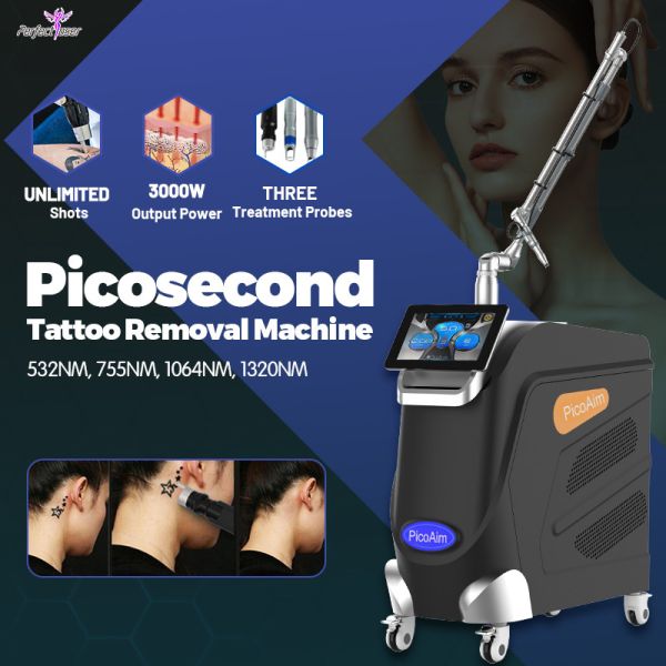 Picosecond Q Switched Nd Yag Laser Machine Pigmentation Removal 1000W