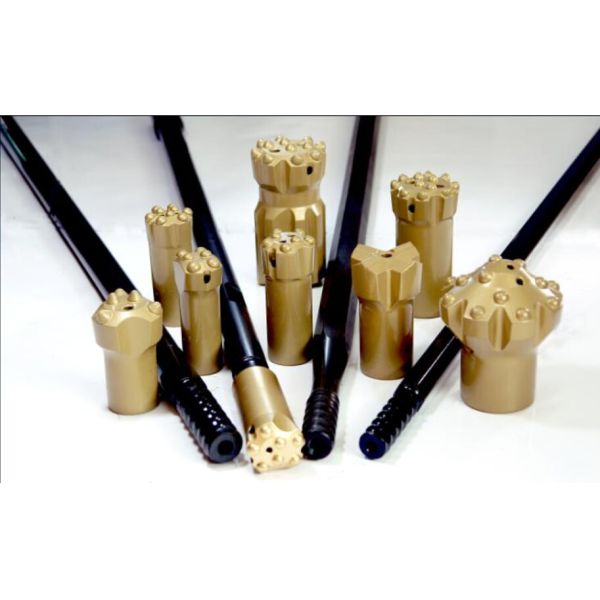 Blast Hole Threaded Drill Rod R32 / R38 / T38 / T45 / T51 for Rock Drilling