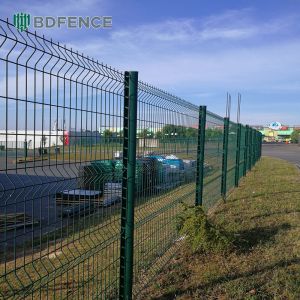 Easy Installation Garden Security Perimeter Customized 3D Curved Iron Wire Mesh