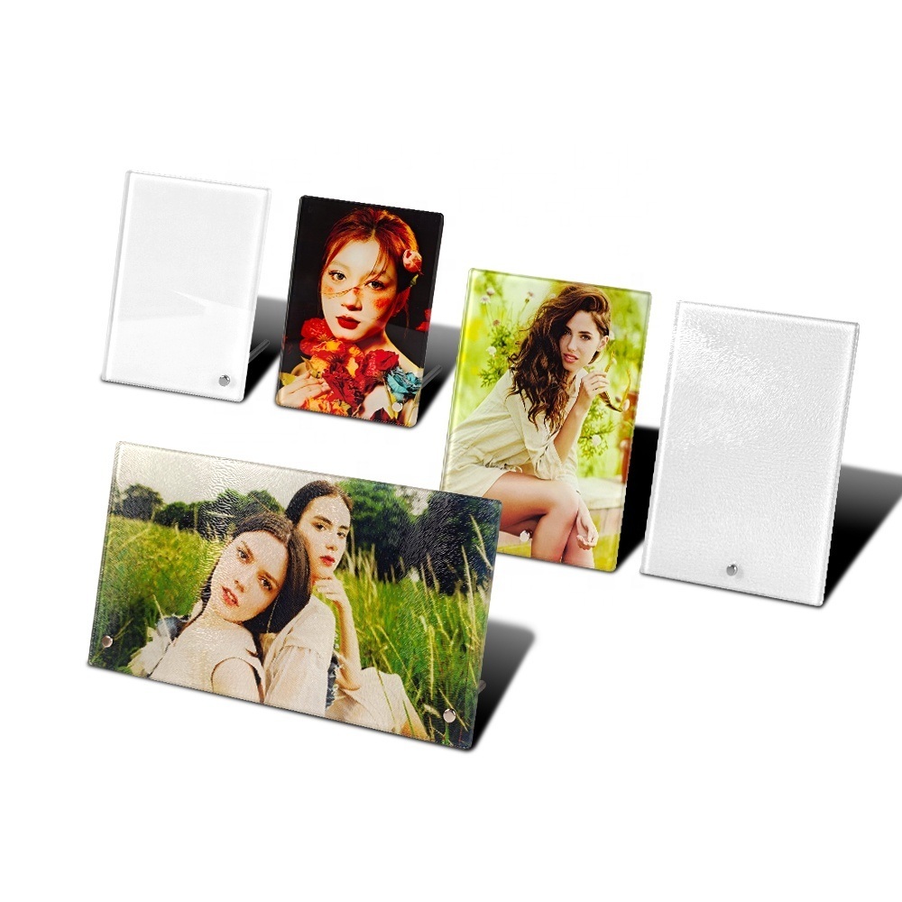 Cheap Blank Coated Sublimation Glass Frame Sleek And Modern Design Custom Sublimation Photo Frame for sale