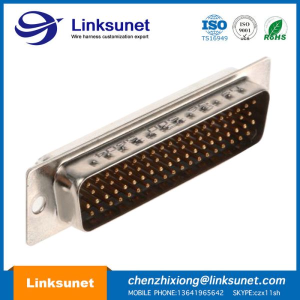 M8 / 12 - 4 PIN Female Plastic Wire Harness D Sub 37 Pin UL94 - V0 Multi Colors