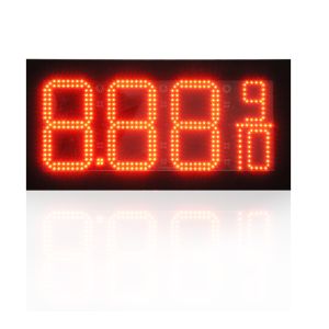 Outdoor IP65 Waterproof 18 Inches Digital LED Gas Signs 7 Segment 110/220VAC