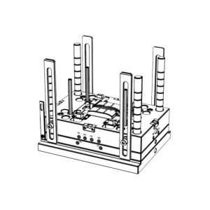OEM / ODM ： Cold Runner Injection Molding & Glasses Inner Housing 1*1 No 23057-B