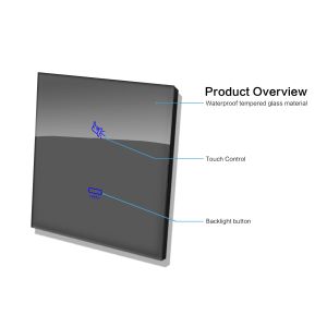 Tuya Zigbee 3.0 Light Switch Touch Panel 240V AC White Tempered Glass