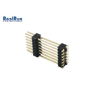 PA6T Male Pin Header Connector Dual 7P SMT Connector Gold Tin Plating