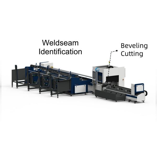 Quality QH-GC3-S  3 Chucks Tube Cutting Machine Standard Model Weldseam Identification Beveling Cutting wholesale