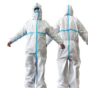 Sterilized Disposable Protective Suit SMS / PP PE Material No Dust / Mildew
