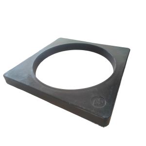 Anti Slip Traffic Cone Rubber Base 1.5g/cm3 370x370mm For 14.5" Traffic Cone