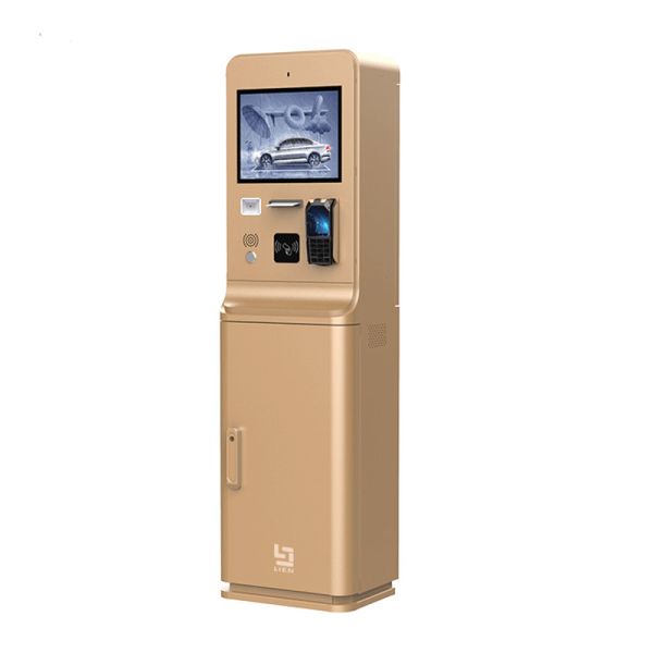 Car Parking Payment Station In-Lane Entry Parking Kiosk With 15inch Touch Screen