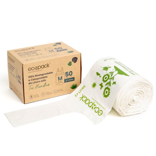 Household Cornstarch Compostable Bin Liners For Supermarket