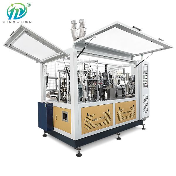 Quality 22 OZ Disposable Paper Cup Making Machine Ultrasonic Heater Two Side PE Coated wholesale