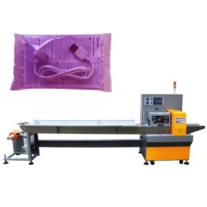China USB Horizontal Flow Pack Machine With Three Servo Controlled on sale