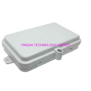 China 4 Core FTTH Outdoor Fiber Optic Termination Box 1:4 Splitter SC Wall Mount Waterproof on sale