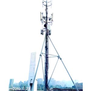 Cheap 5G Microcell Telecom 20m Roof Mount Antenna Tower Climbable ISO9001 for sale