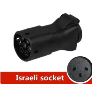 Type 2 V2L Adapter With Israel/Schuko/UK Socket Electric Vehicle To Load Adapter
