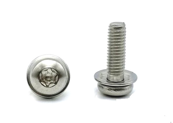 Quality SUS304 SUS316 Socket Cap Sems Screw External / Internal Tooth Lockwashers And Flat Washer wholesale